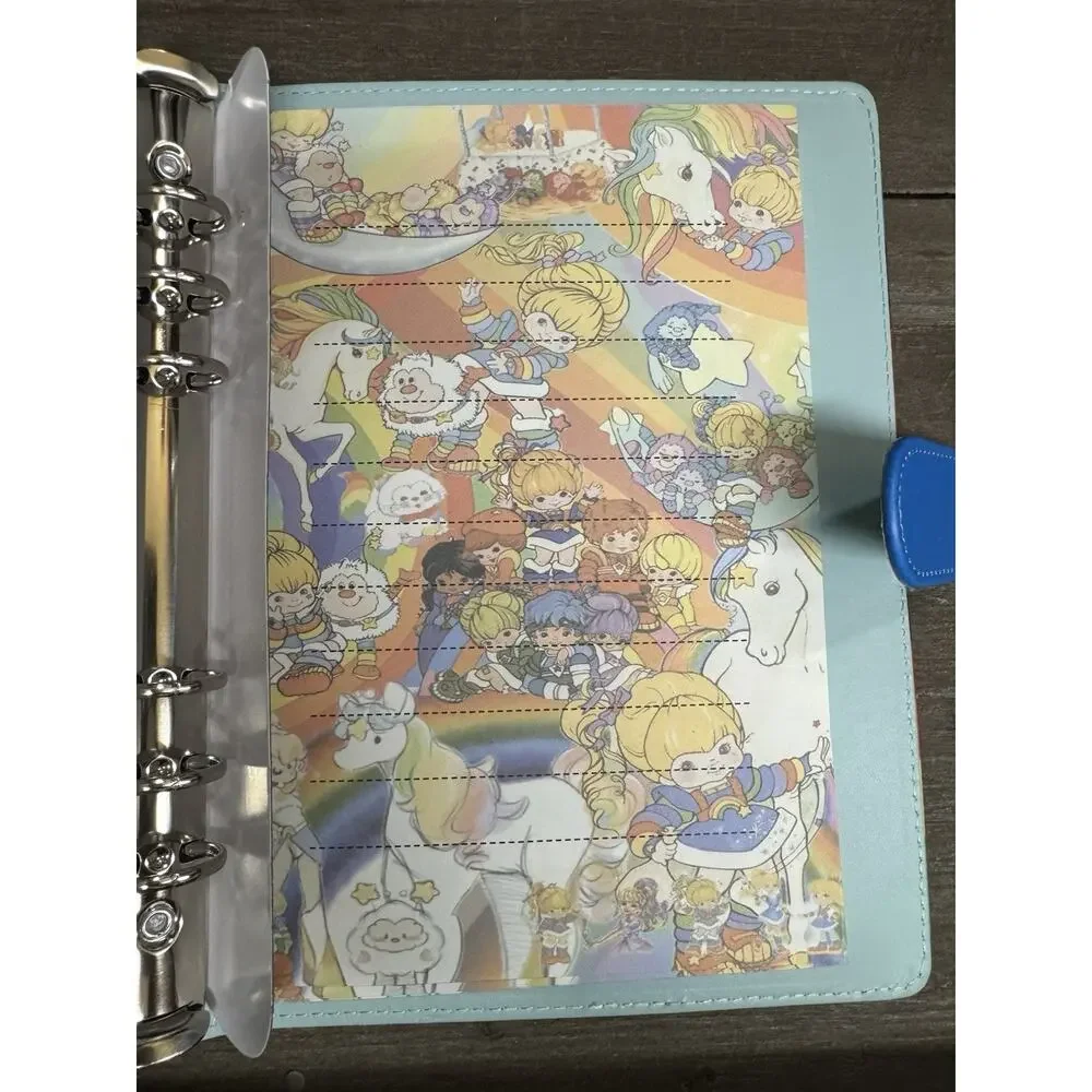 Rainbow Brite Size A5 Binder with Matching Printed Stationery Paper Bundle